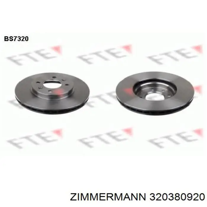 Frenos delanteros Zimmermann 320380920 precio, desde 27,18 EUR