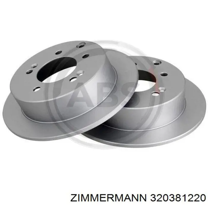 320381220 Zimmermann disco de freno trasero