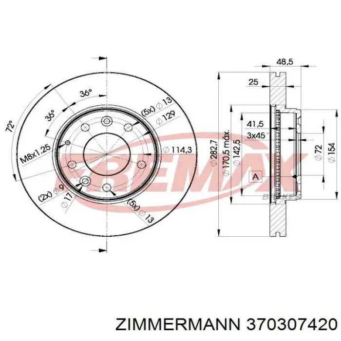 Freno de disco delantero Mazda 6 GY