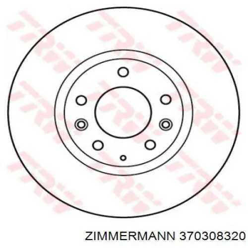 Disco de freno 370308320 Zimmermann
