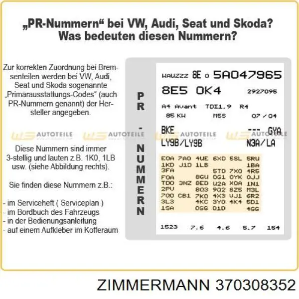 Frenos delanteros Zimmermann 370308352 precio, desde 45,51 EUR