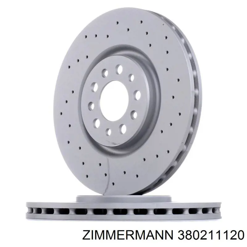 Disco de freno delantero Zimmermann 380211120