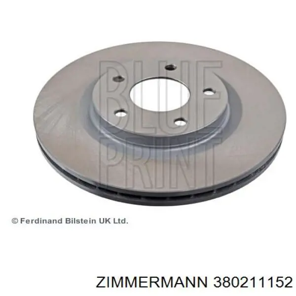 380211152 Zimmermann disco de freno delantero