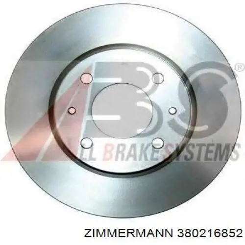 Disco de freno 380216852 Zimmermann
