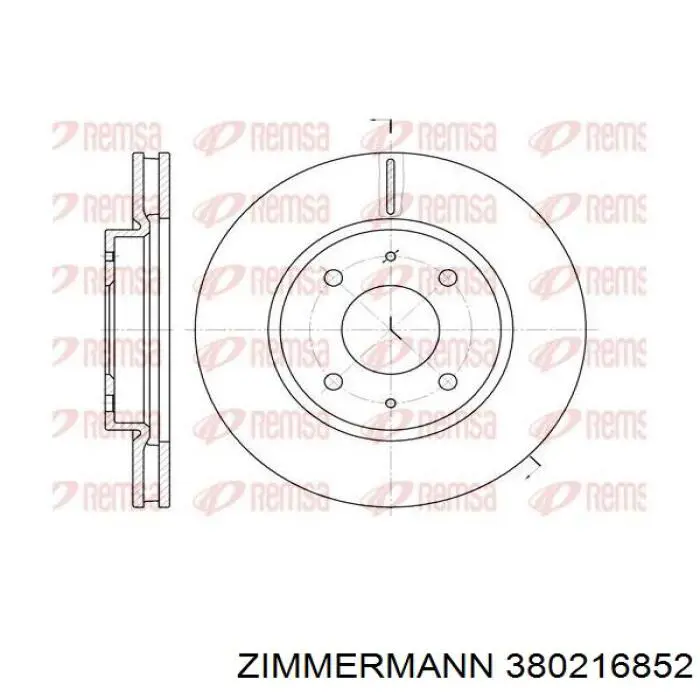 Comprar 380216852 Zimmermann Freno de disco delantero