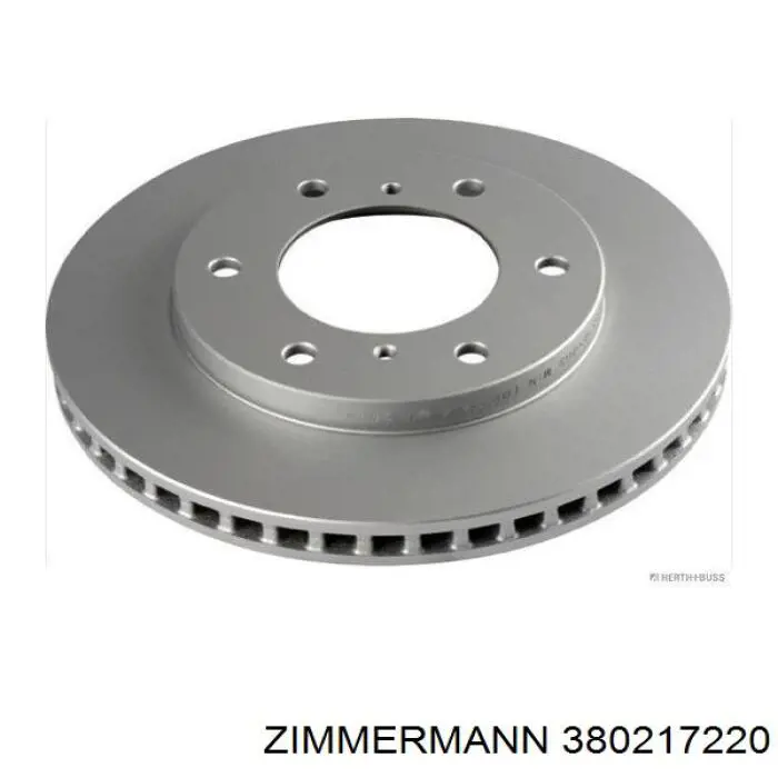 380217220 Zimmermann disco de freno delantero