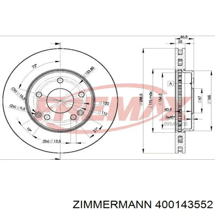 Frenos delanteros Zimmermann 400143552 precio, desde 34,15 EUR