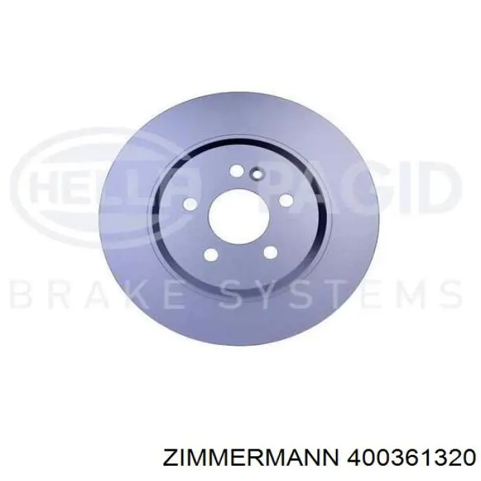 400361320 Zimmermann Freno de disco trasero