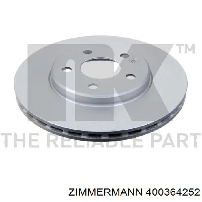 400364252 Zimmermann disco de freno delantero