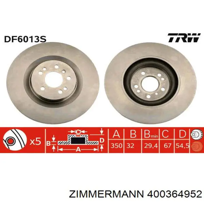 Frenos delanteros Zimmermann 400364952 precio, desde 96,68 EUR