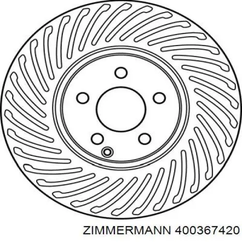 400.3674.20 Zimmermann freno de disco delantero