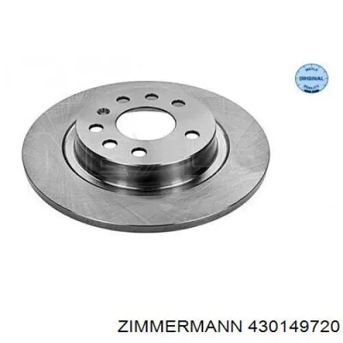 Disco de freno trasero 430149720 Zimmermann