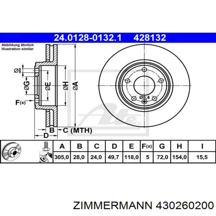 Freno de disco delantero Renault Trafic 2 FL