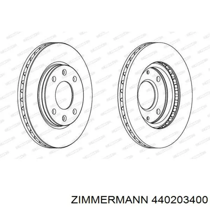 Freno de disco delantero Peugeot 205 1 741A, C
