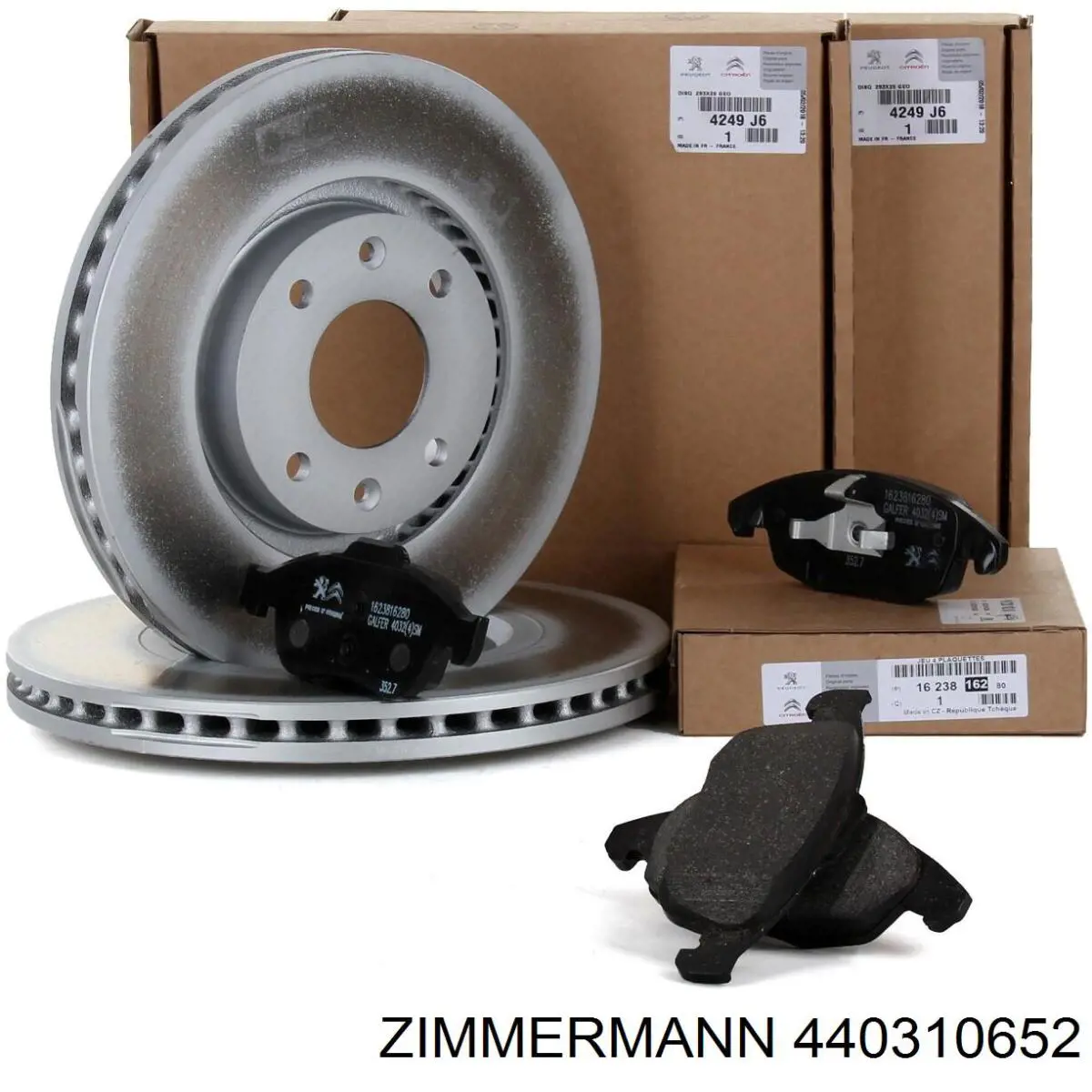 Freno de disco delantero Citroen C4 UD