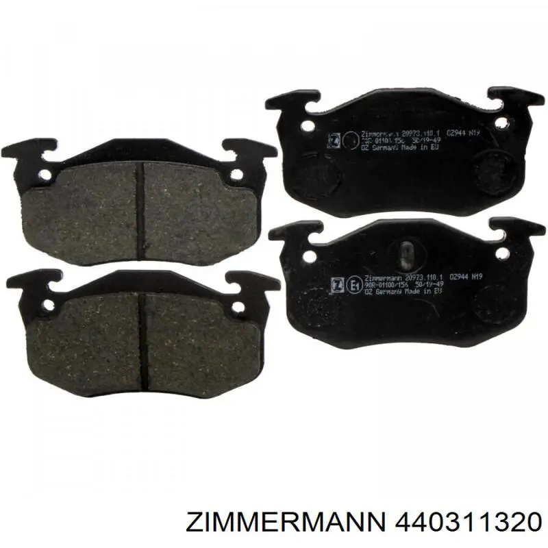 Disco de freno trasero Peugeot 206 2A/C