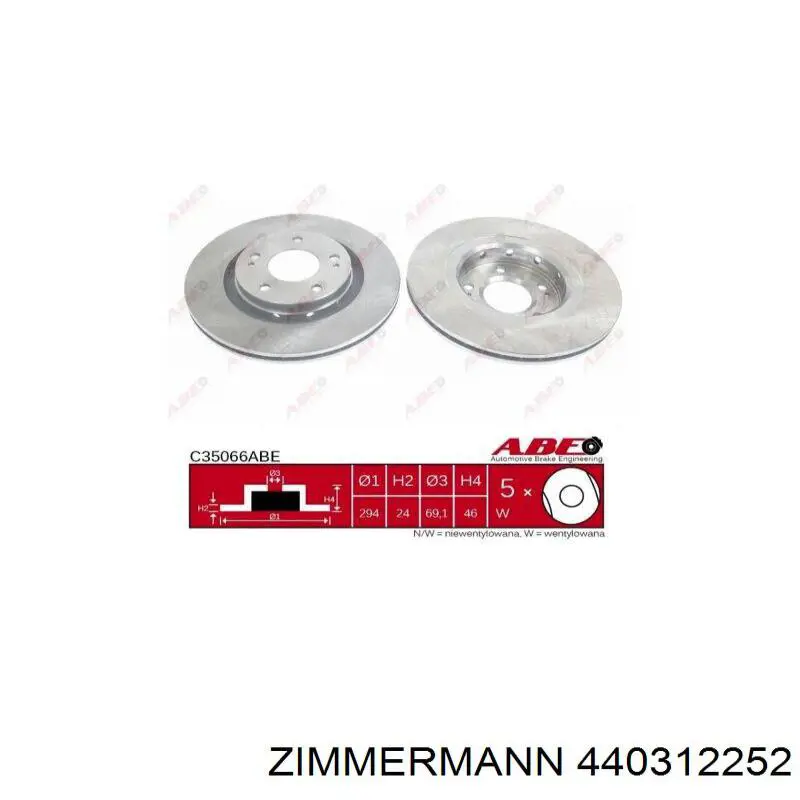 Frenos delanteros Zimmermann 440312252 precio, desde 50,99 EUR