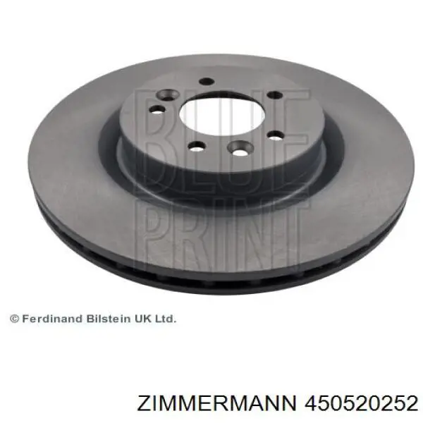 450.5202.52 Zimmermann disco de freno delantero
