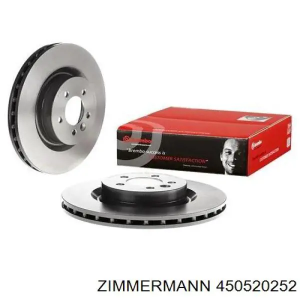 Disco de freno delantero Zimmermann 450520252