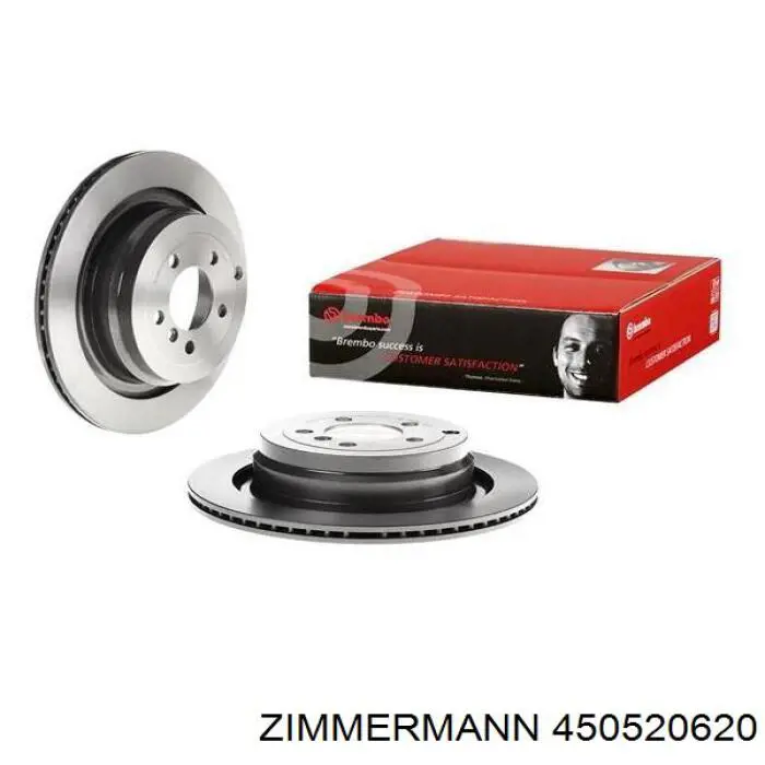 450520620 Zimmermann disco de freno trasero