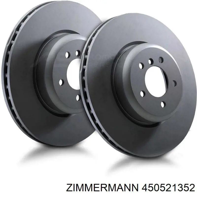 Disco de freno delantero Zimmermann 450521352