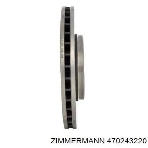 Disco de freno delantero Zimmermann 470243220