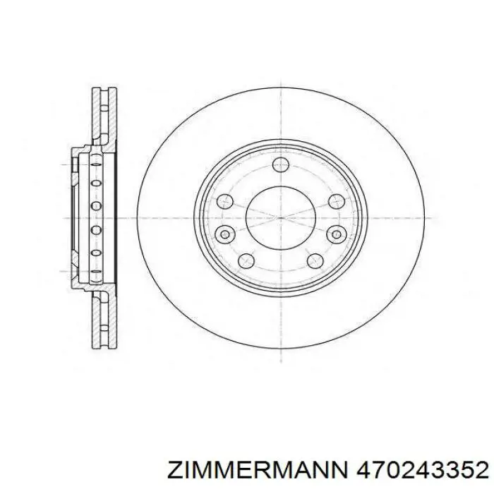 Freno de disco delantero Renault DUSTER 2 HM