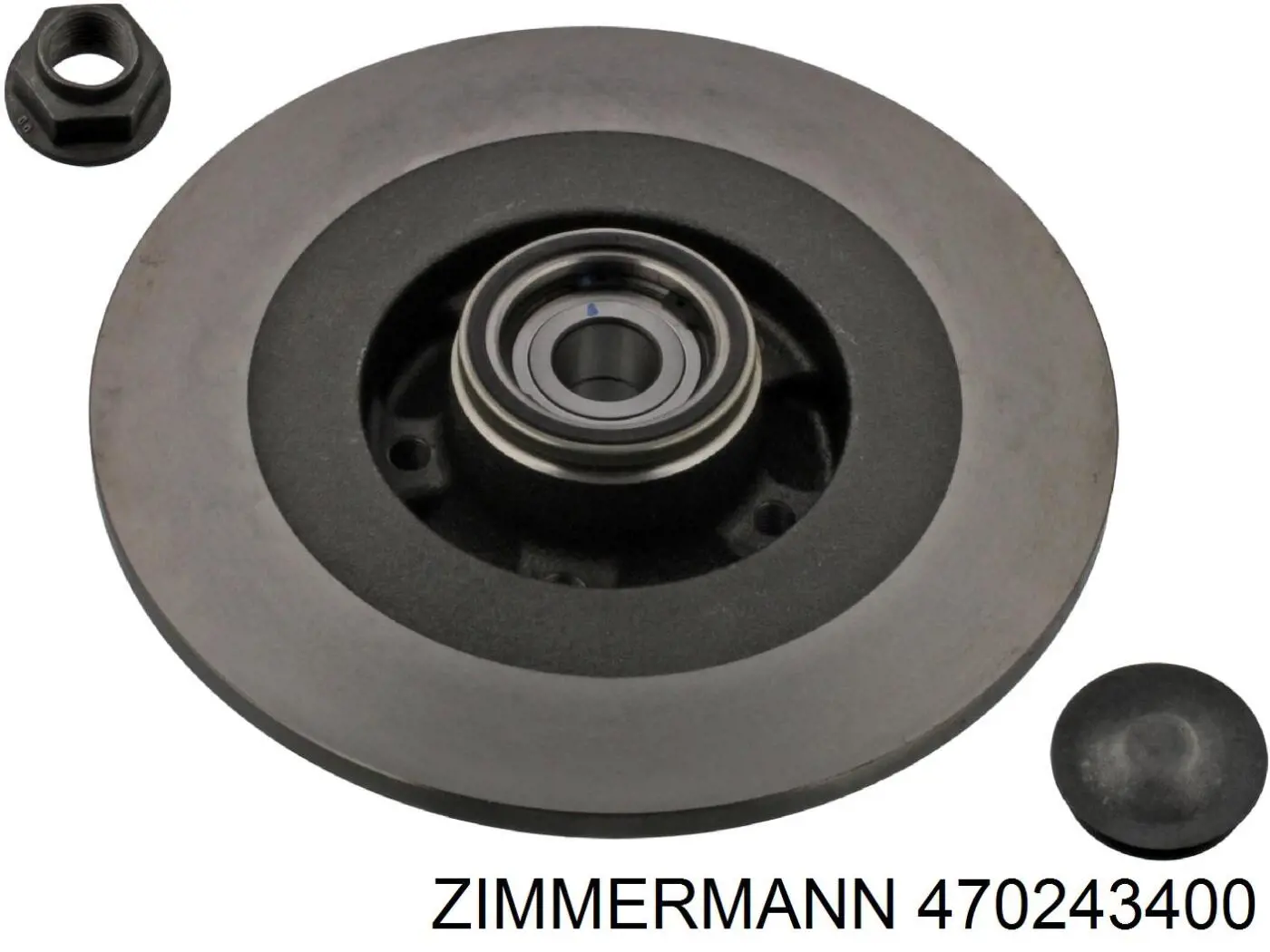 470.2434.00 Zimmermann disco de freno trasero