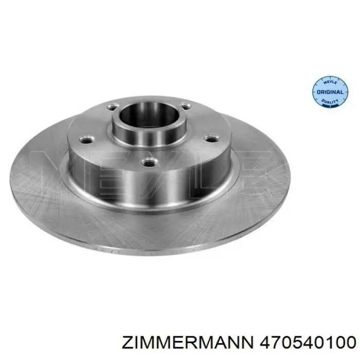 Disco de freno trasero 470540100 Zimmermann