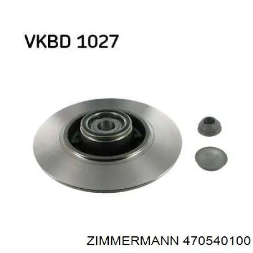 Frenos traseros Zimmermann 470540100