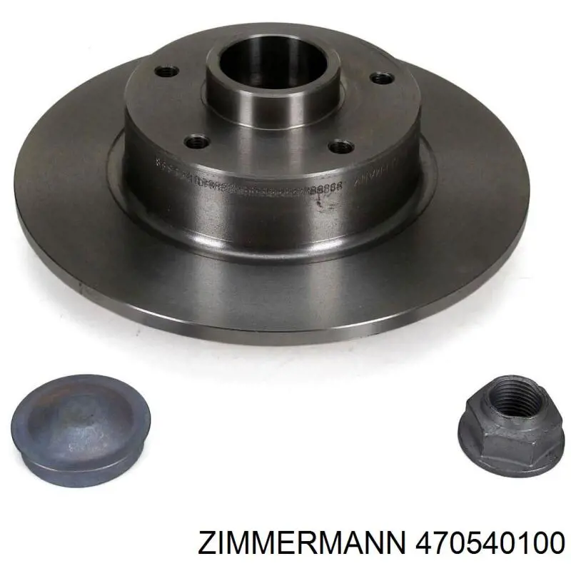 Disco de freno trasero 470540100 Zimmermann
