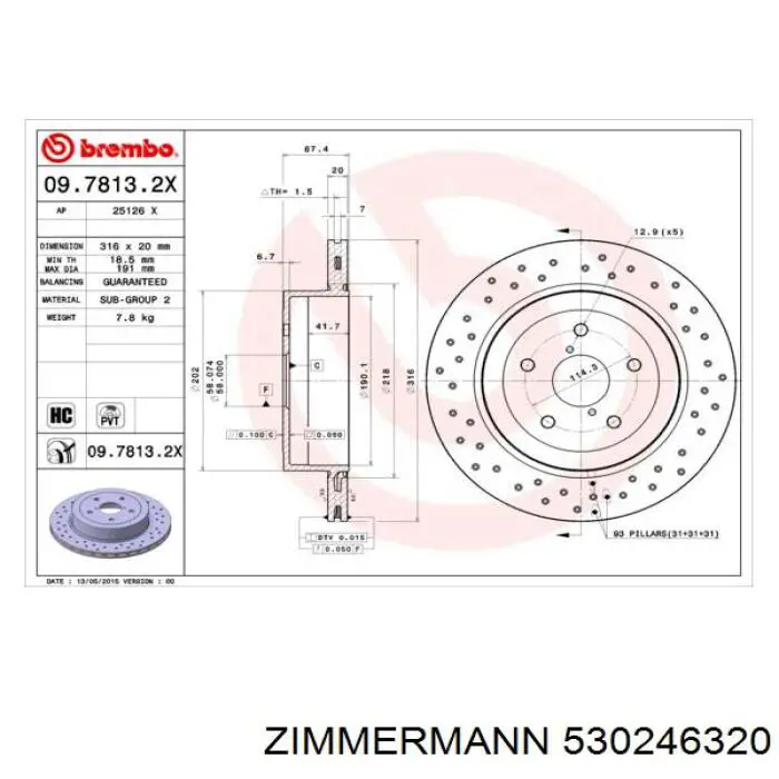 Comprar 231749C Metelli Disco de freno trasero