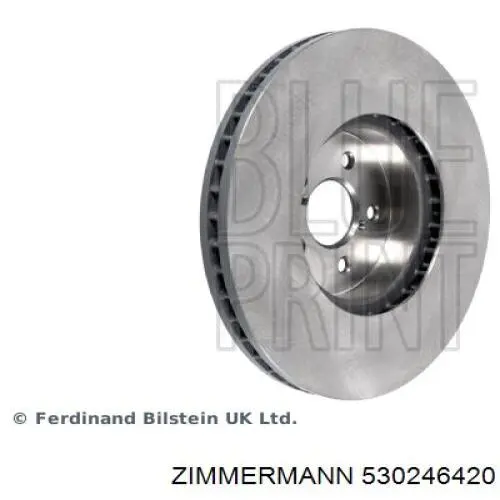 Disco de freno delantero Zimmermann 530246420