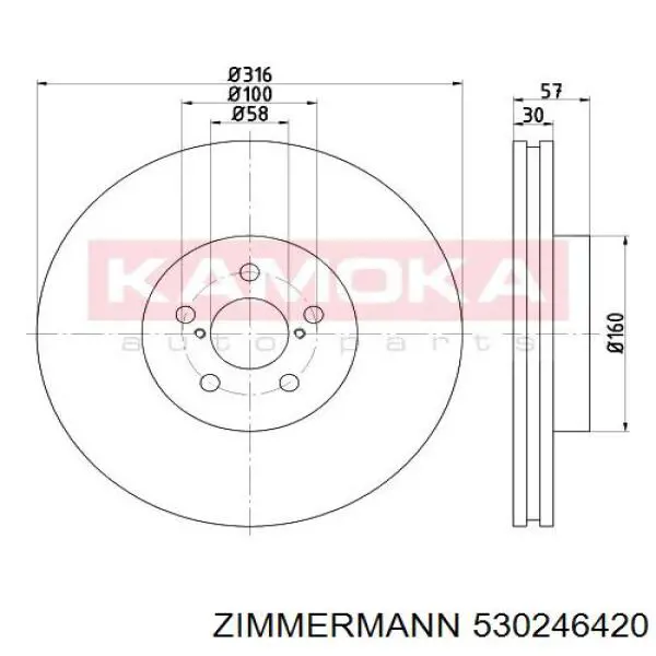 Frenos delanteros Zimmermann 530246420 precio, desde 76,01 EUR