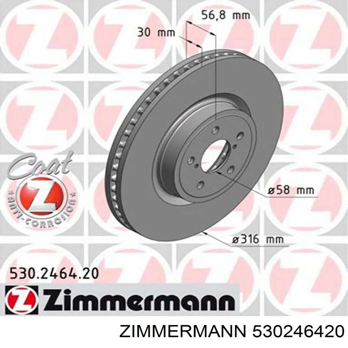 Frenos delanteros Zimmermann 530246420 precio, desde 76,01 EUR