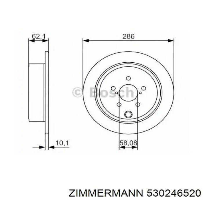 Comprar 530246520 Zimmermann Disco de freno trasero