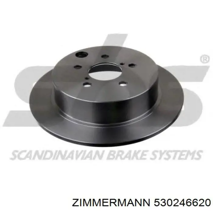 Disco de freno trasero 530246620 Zimmermann