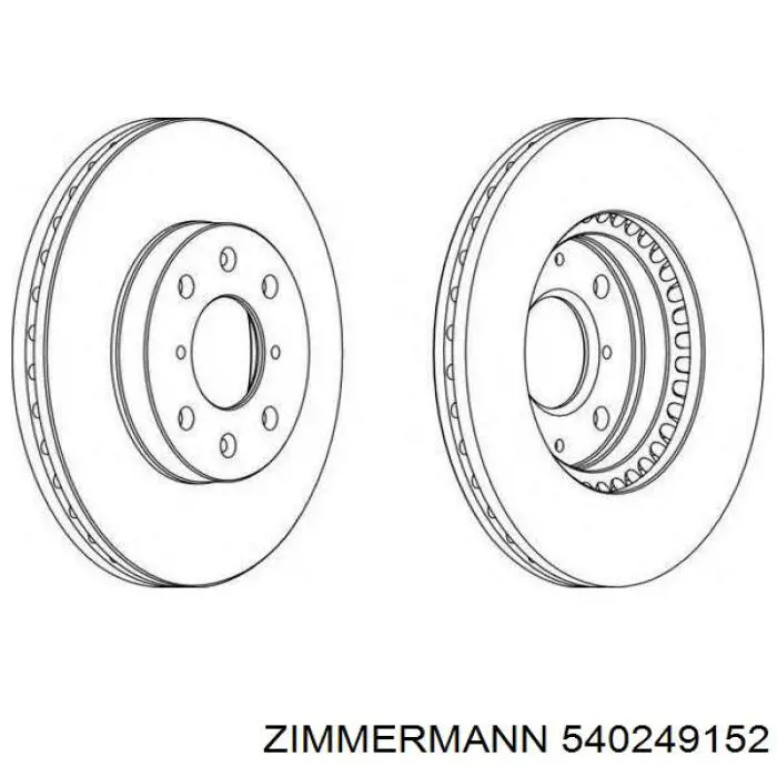 Frenos delanteros Zimmermann 540249152 precio, desde 29,19 EUR