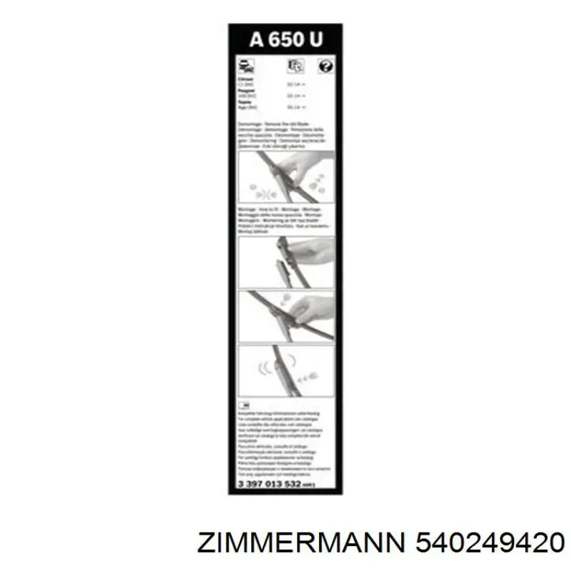 Comprar 540249420 Zimmermann Freno de disco delantero
