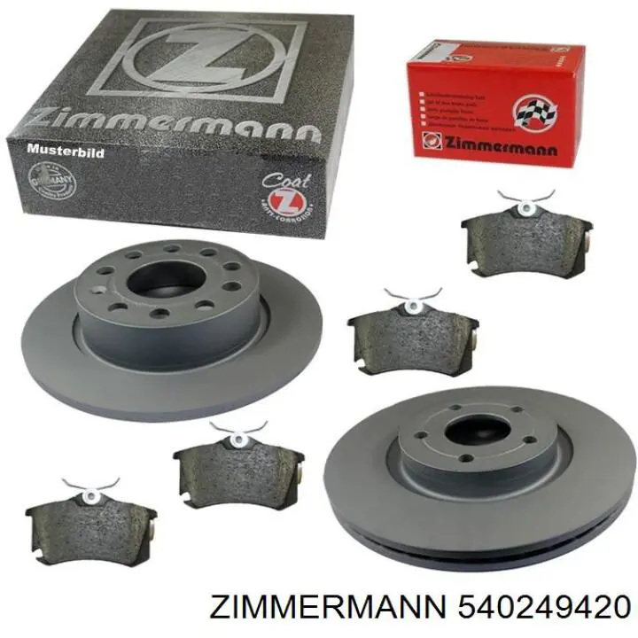 Frenos delanteros Zimmermann 540249420 precio, desde 38,89 EUR