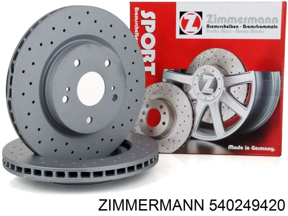 Comprar 540249420 Zimmermann Freno de disco delantero