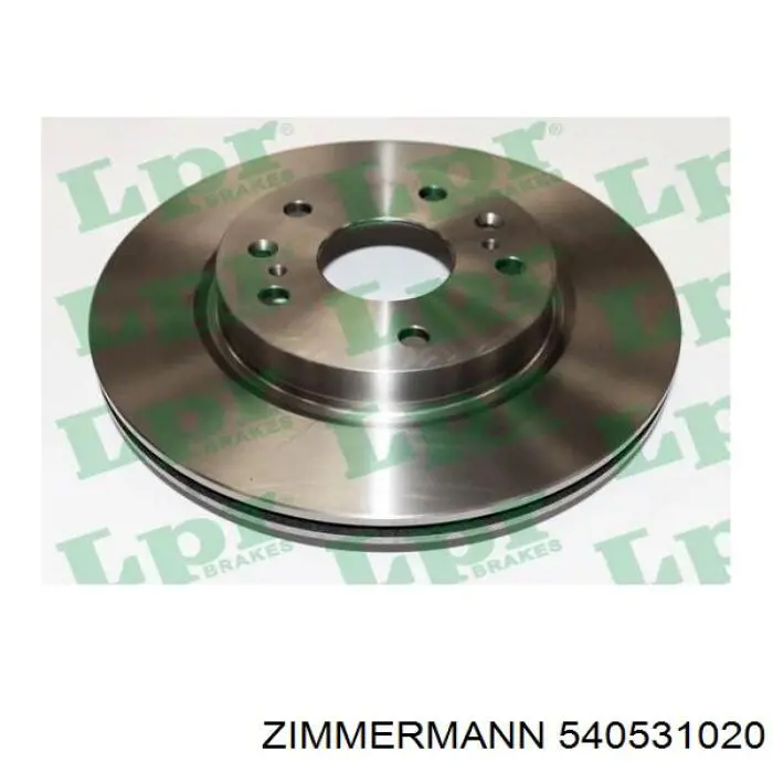 Disco de freno delantero Zimmermann 540531020