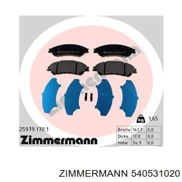 Comprar 540531020 Zimmermann Freno de disco delantero