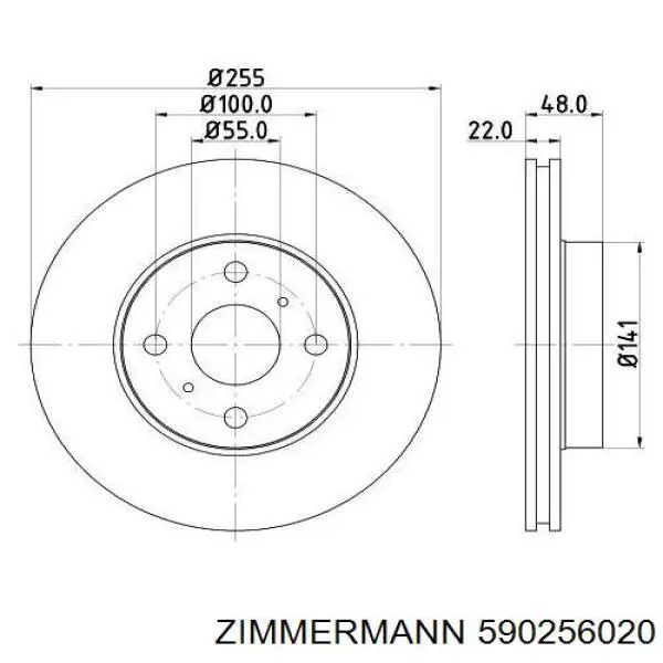 Frenos delanteros Zimmermann 590256020 precio, desde 30,76 EUR