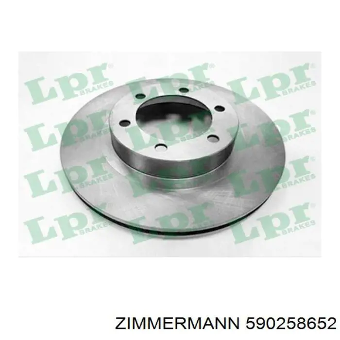 Disco de freno 590258652 Zimmermann