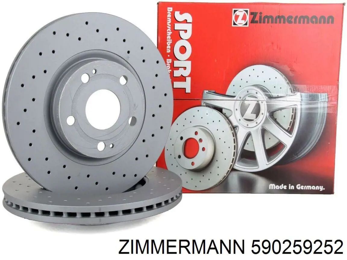 590259252 Zimmermann disco de freno delantero