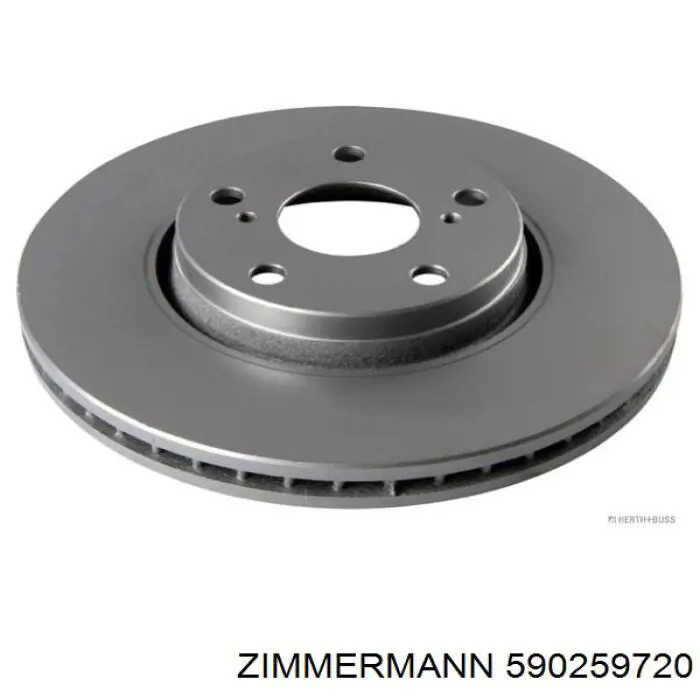 590.2597.20 Zimmermann disco de freno delantero