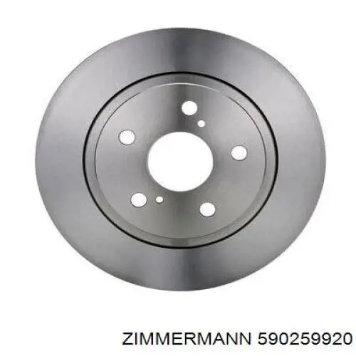 590259920 Zimmermann disco de freno trasero