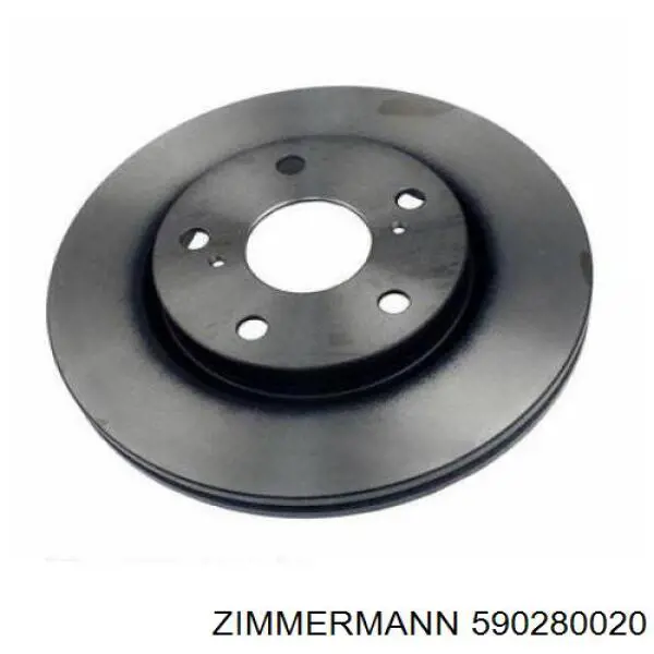 Disco de freno delantero Zimmermann 590280020
