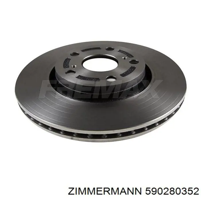 590280352 Zimmermann freno de disco delantero